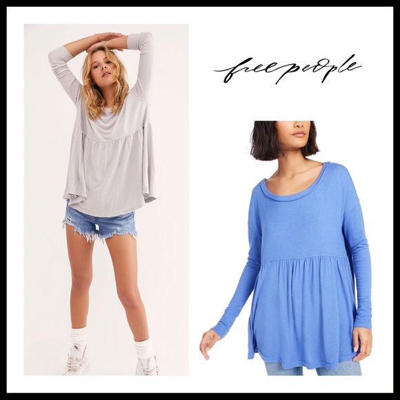 FREE PEOPLE BOHO FLOWY TUNIC TOP TEE A2C - Picture 14 of 16